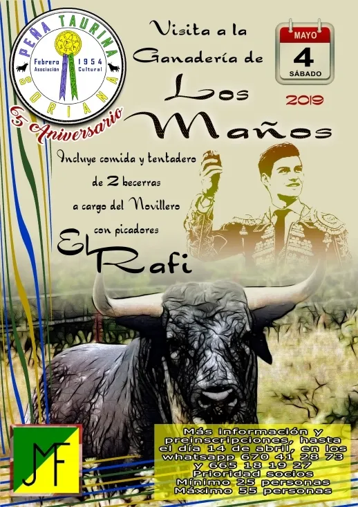 Foto 2 - La Pe&ntilde;a Taurina Soria programa una nueva salida a campo bravo