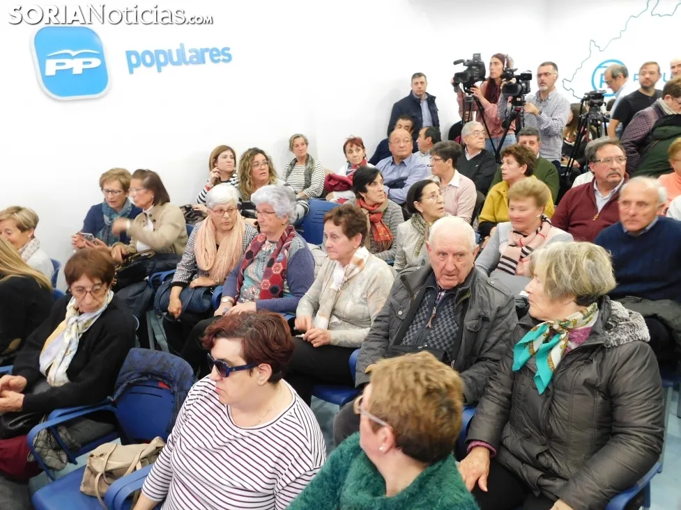 Una imagen del acto celebrado en la sede del PP soriano. /SN