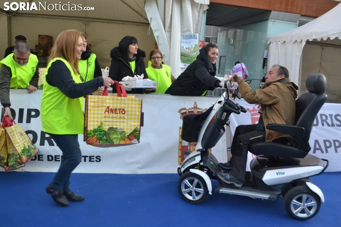 Una imagen de la carrera solidaria este viernes. /SN