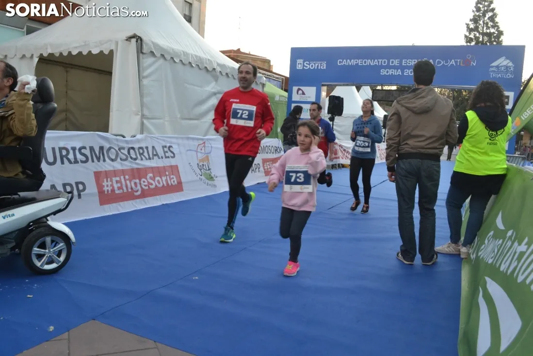 Una imagen de la carrera solidaria este viernes. /SN