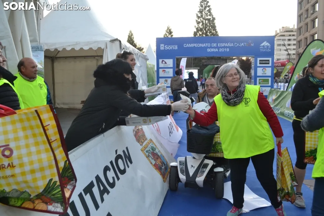 Una imagen de la carrera solidaria este viernes. /SN
