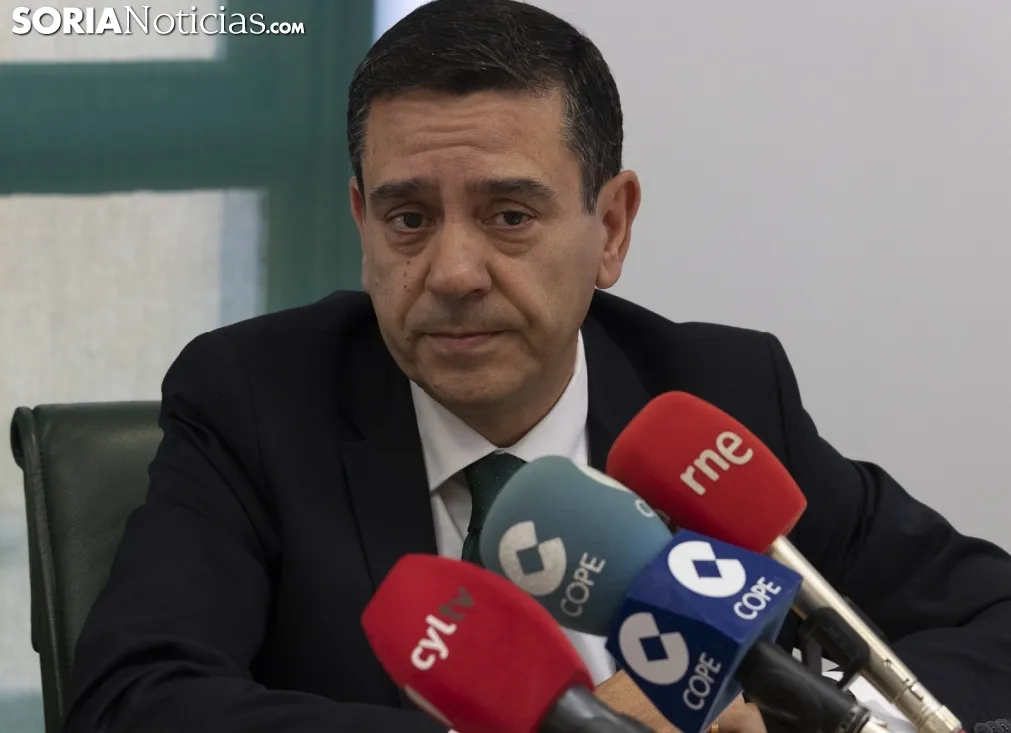 Rueda de prensa en Caja Rural Soria. /Jasmín Malvesado.