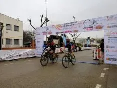 Samuel Campos, campeón de la Jamón Bike en Calamocha. 