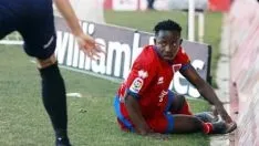 Yaw Yeboah, sobre el verde en Los Pajaritos. LaLiga