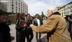 Una imagen de Andrea Levy este miércoles en Soria. /SN
