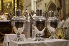 Una imagen de la celebración eucarística este miércoles. /DOS