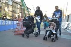 Una imagen de la carrera solidaria este viernes. /SN