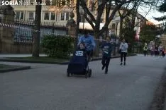 Una imagen de la carrera solidaria este viernes. /SN