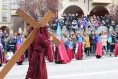 Viernes Santo en Soria. Procesión del Santo Entierro de Cristo. SN