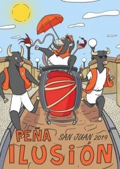Foto 5 - Banderines de las pe&ntilde;as para las Fiestas de San Juan 2019