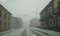 La nieve ha vuelto a cubrir de blanco Duruelo de la Sierra.
