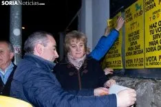 Pegada de carteles. /Jasmín Malvesado