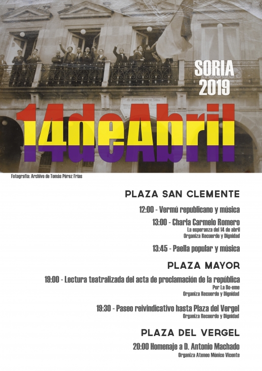 Recuerdo y Dignidad tiene listos los actos-homenaje del 14 de abril por la Segunda República
