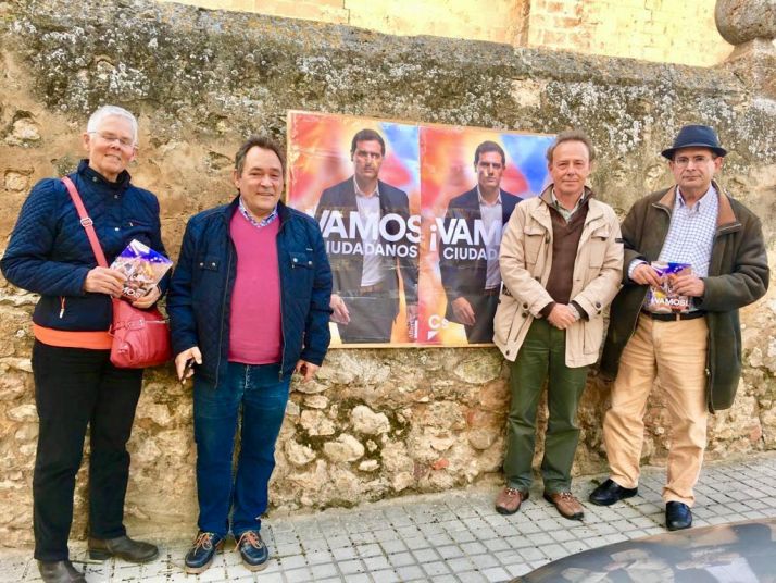 Acto de Saturnino de Grefgorio, candidato de Cs en Soria, en la capital soriana. Ciudadanos