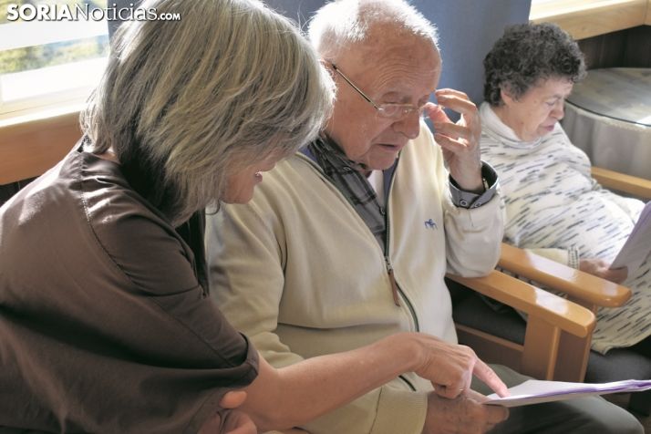 Imagen de uno de los usuarios de Alzheimer Soria.