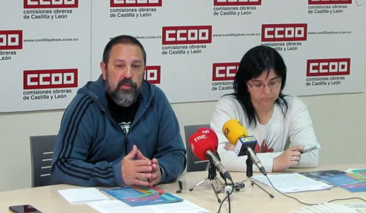 Javier Moreno y Mayte Yagüe. /CCOO Soria