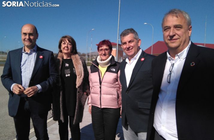 El PSOE de Soria inicia la campaña en el nuevo centro penitenciario.
