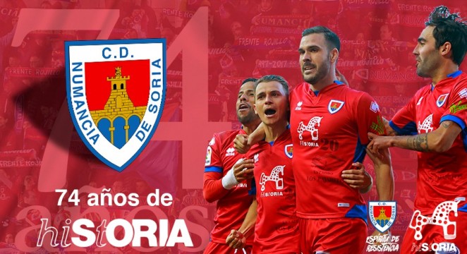 El Numancia sopla las velas de su 74 aniversario. CD Numancia