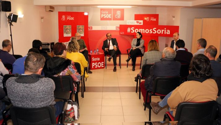 Una imagen del acto en la sede de los socialistas sorianos. /PSOE