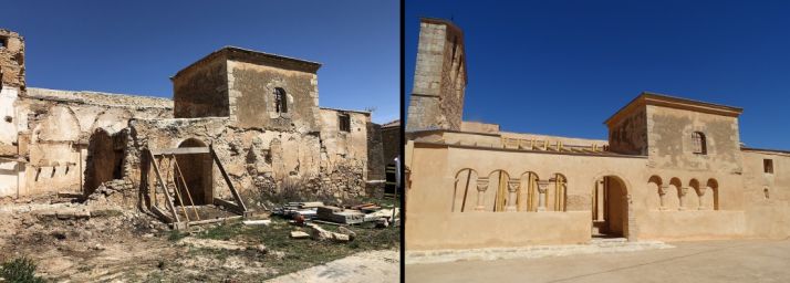 El antes y el después del templo. /SN