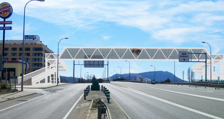 Imagen de la futura pasarela, tal y como recoge el proyecto. 