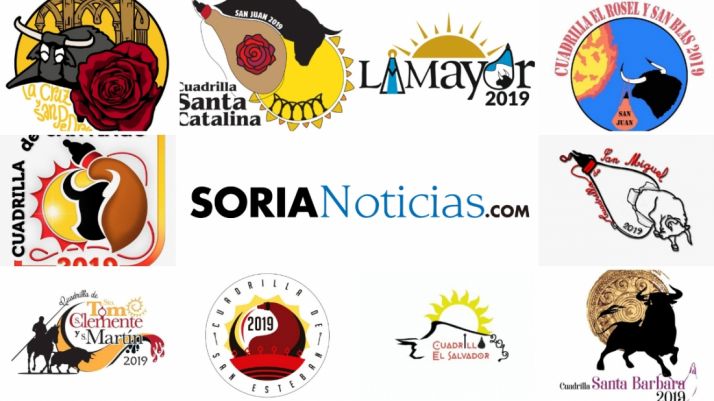 Logotipos de las cuadrillas para las Fiestas de San Juan 2019