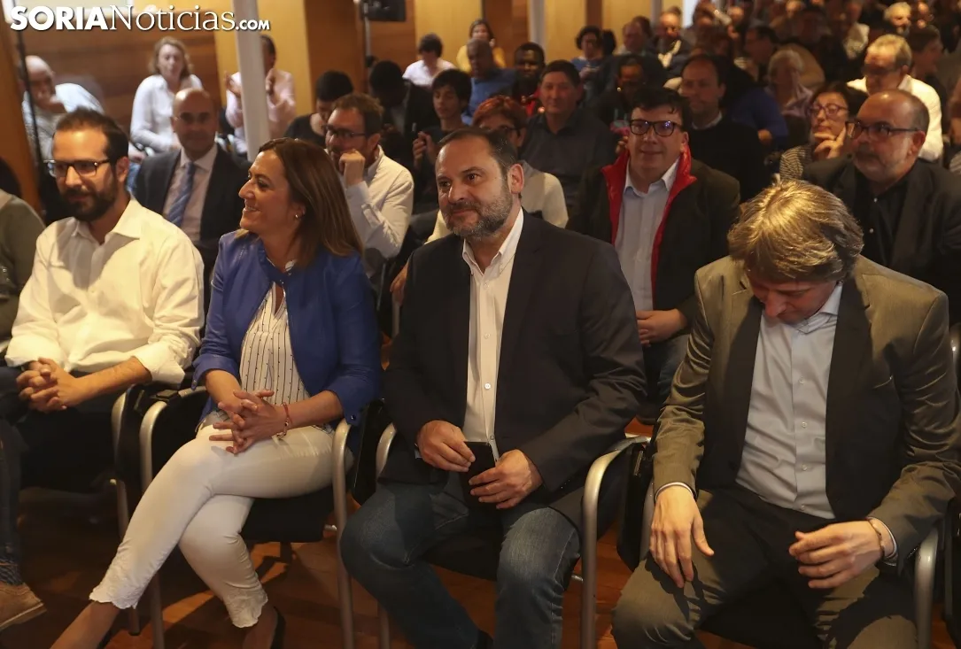 Una imagen del ministro en su visita a Soria esta tarde. /SN