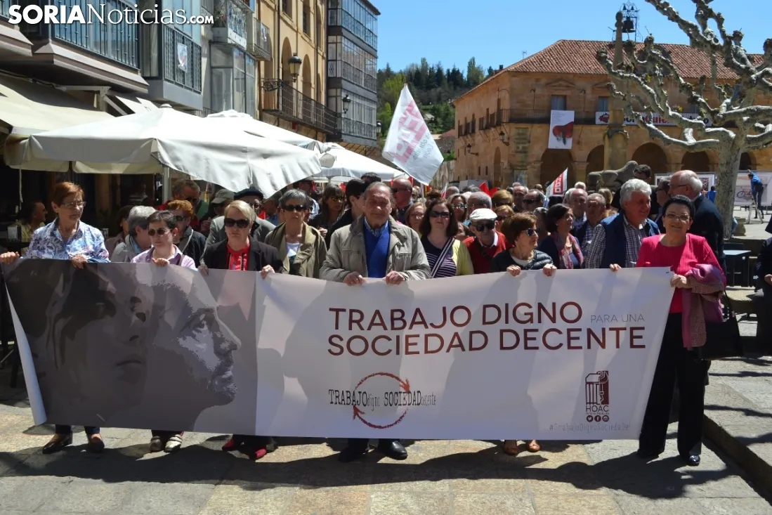 Manifestación del 1 de mayo de 2019 en Soria. Soria Noticias
