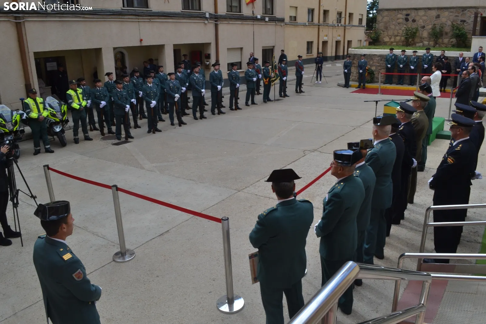 Una de las imágenes de este miércoles en la Comandancia de Soria. /SN