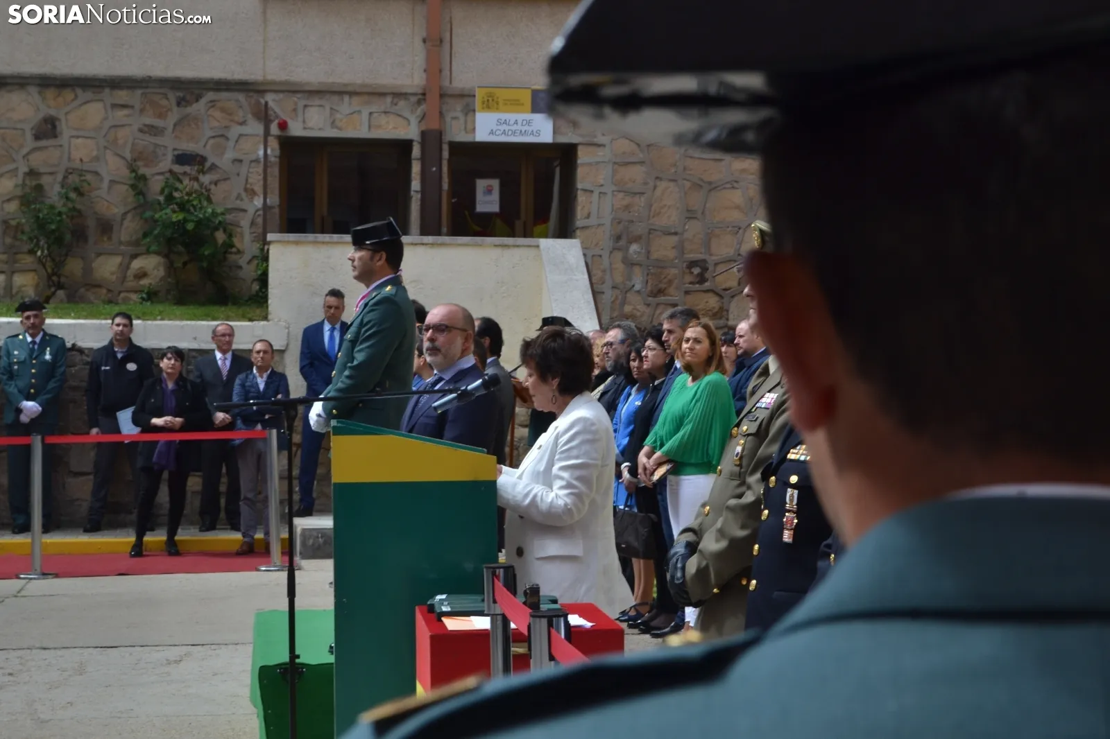 Una de las imágenes de este miércoles en la Comandancia de Soria. /SN