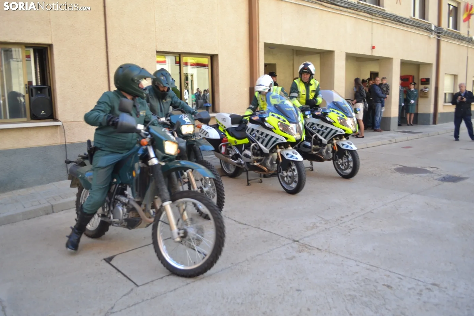 Una de las imágenes de este miércoles en la Comandancia de Soria. /SN