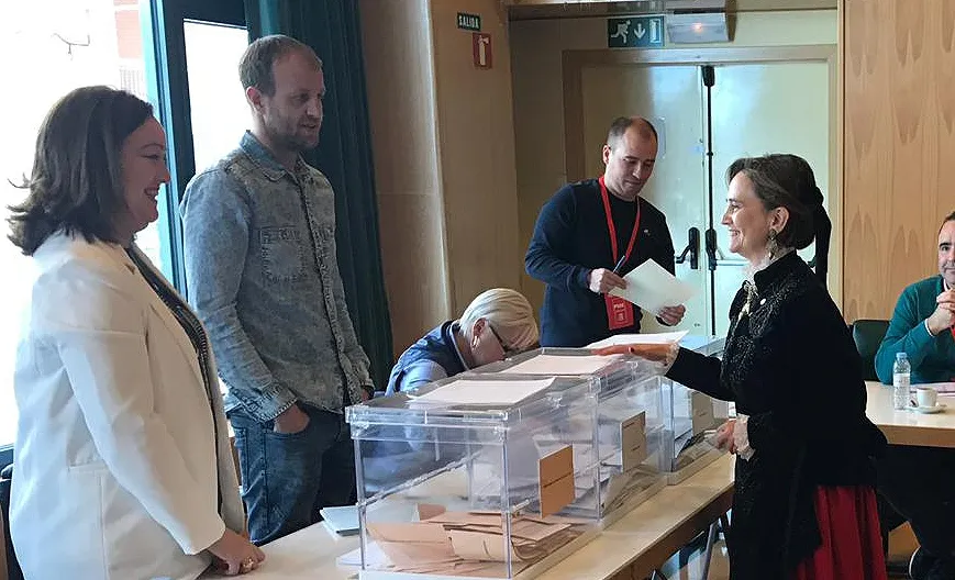 Elia Jiménez, cabeza de lista al municipio olvegueño. 