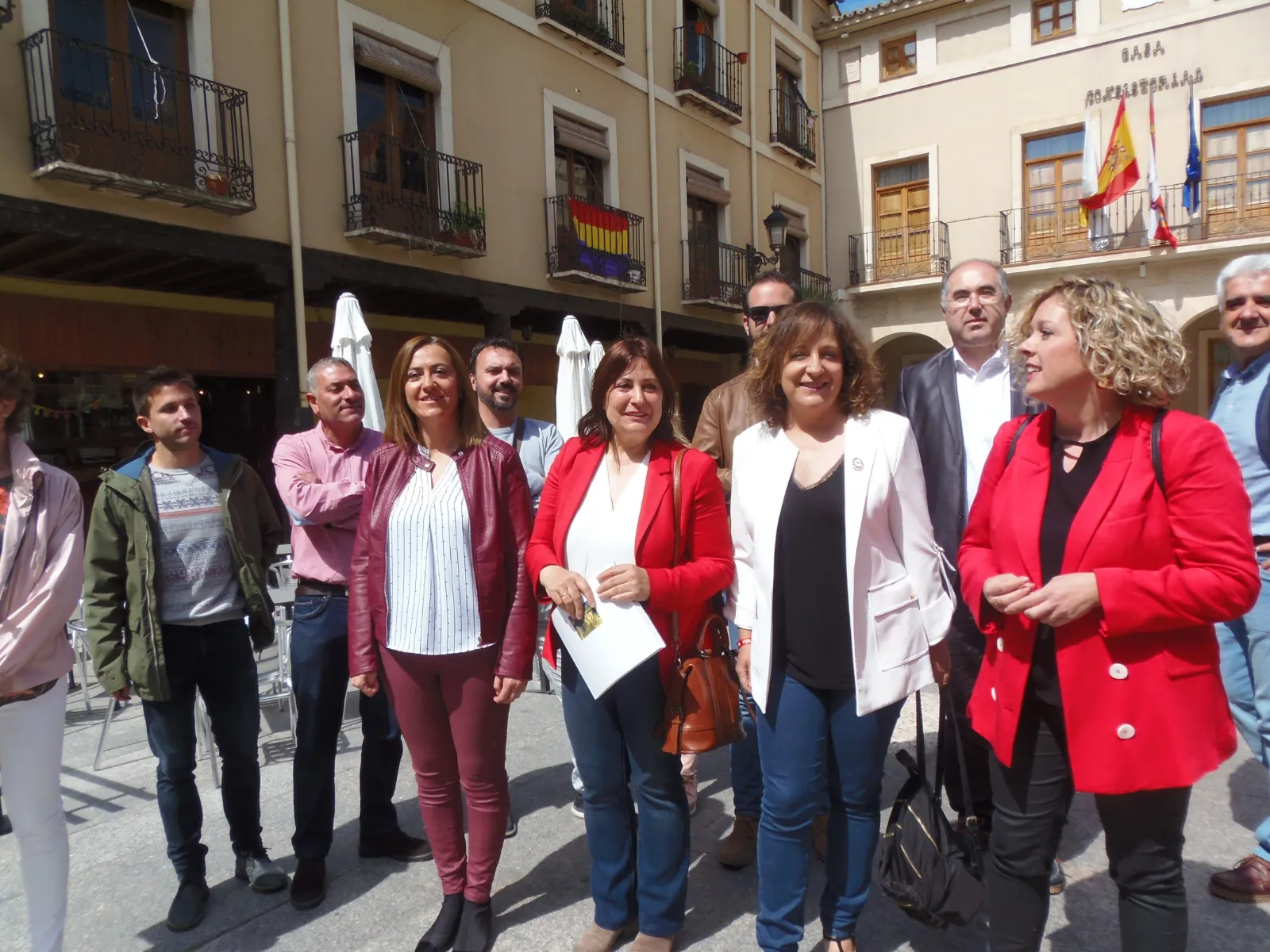 Visita de Iratxe García a San Esteban de Gormaz.