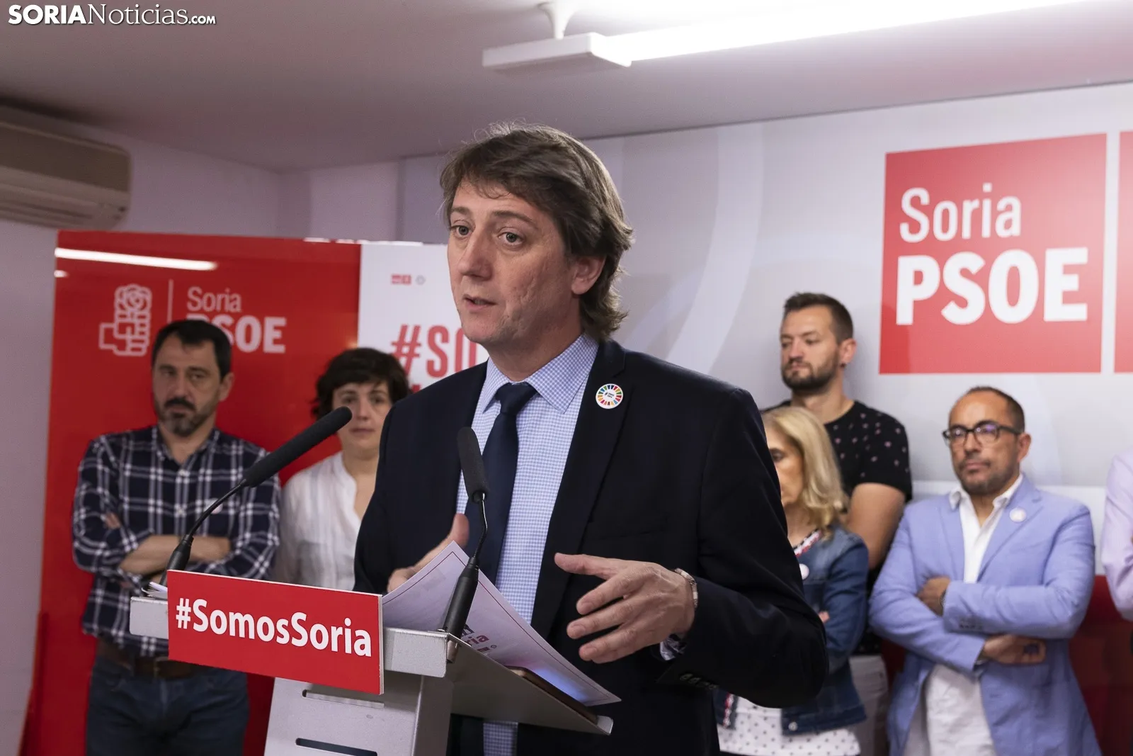 Rueda de Prensa en la Sede del PSOE. /Jasmín Malvesado