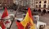 Banderas a media asta en el balcón del ayuntamiento de Soria. /Ayto.