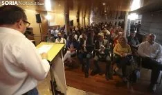 Una imagen del ministro en su visita a Soria esta tarde. /SN