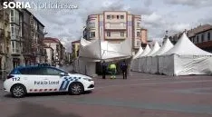 Una imagen de la carpa levantada. /SN