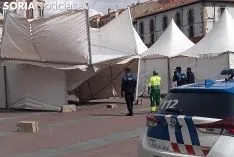 Una imagen de la carpa levantada. /SN
