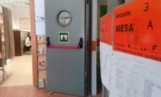 Una imagen del colegio electoral ubicado en el Infantes de Lara, en Soria capital. /SN 