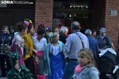 Una imagen del ambiente esta tarde de lunes en el Calaverón. /SN