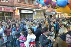 Una imagen del ambiente esta tarde de lunes en el Calaverón. /SN
