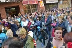 Una imagen del ambiente esta tarde de lunes en el Calaverón. /SN