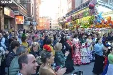 Una imagen del ambiente esta tarde de lunes en el Calaverón. /SN