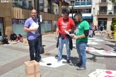 Una imagen de la plaza este sábado. /SN