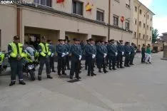 Una de las imágenes de este miércoles en la Comandancia de Soria. /SN