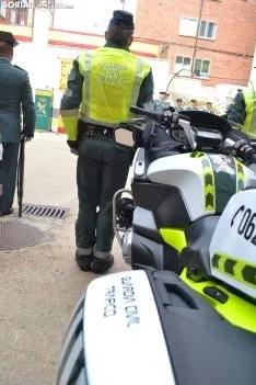 Una de las imágenes de este miércoles en la Comandancia de Soria. /SN