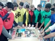 Una imagen del desarrollo del juego en el CIFP Pico Frentes. 