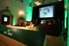 Una imagen de la asamblea de la Caja este viernes. 