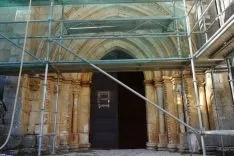 Una imagen de las actuaciones en la ermita. /DOS