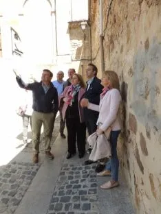 Visita de los candidatos del PP al Casco Histórico de Soria.